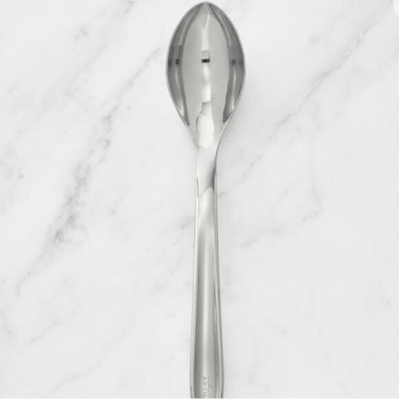 All-Clad Polished Stainless Steel Solid Spoon - Picture 4 of 8